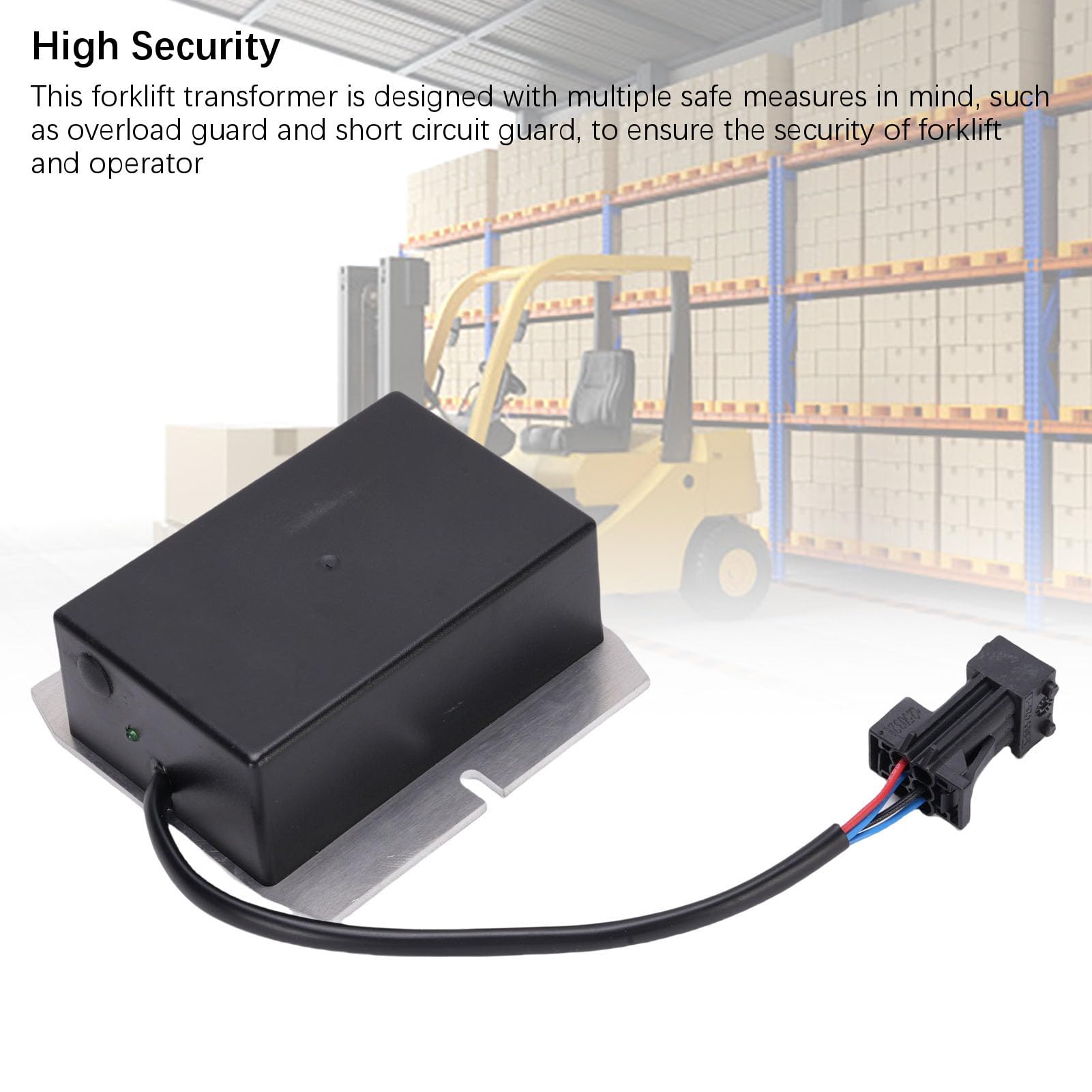Convertitore di Tensione per Carrello Elevatore da 75 W, Trasformatore di Potenza per Carichi Pesanti per Magazzinaggio Logistico, Protezione da Sovraccarico e Cortocircuito Design Compatto e