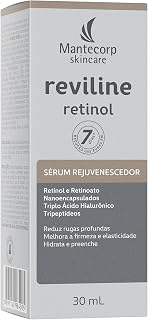 Mantecorp - Sérum Rejuvenescedor Reviline Retinol - Retinol e Retinoato Nanoencapsulados e Triplo Ácido Hialurônico - Renovação e Firmeza da Pele - 30ml