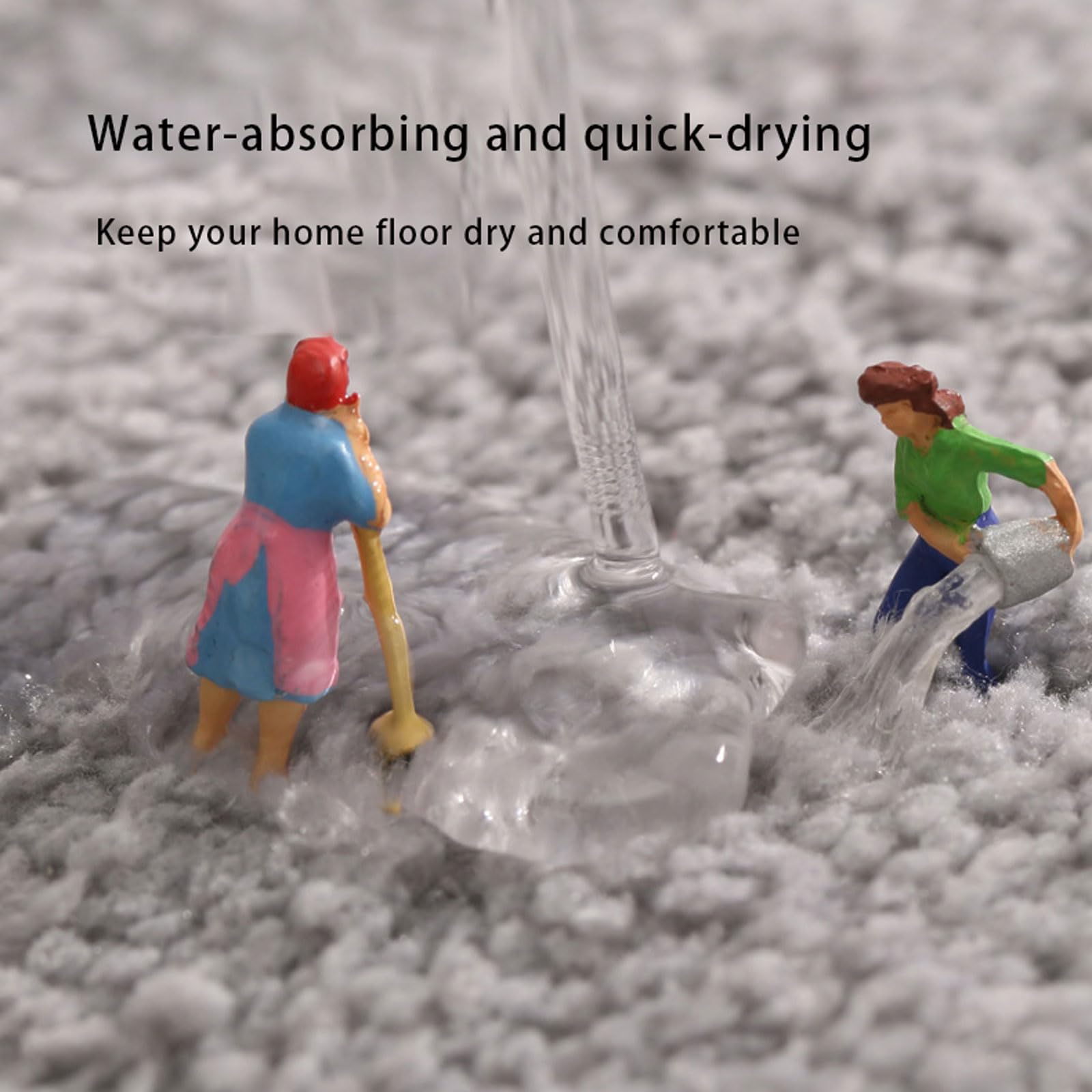 Alfombra de Baño,Alfombra de Baño Felpa,Alfombra Baño Antideslizante,Alfombrilla de Baño Absorbente,Alfombrillas Lavable en la Lavadora,Lavable y Cómoda,para baño,Cocina,Dormitorio,Sala