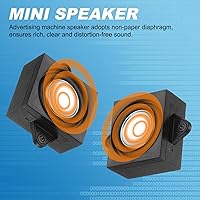 Vista 5 de PATIKIL Mini altavoz de 3 vatios y 4 ohmios, 1PCS máquina de publicidad portátil móvil de gama completa Conector micro altavoz para pequeños