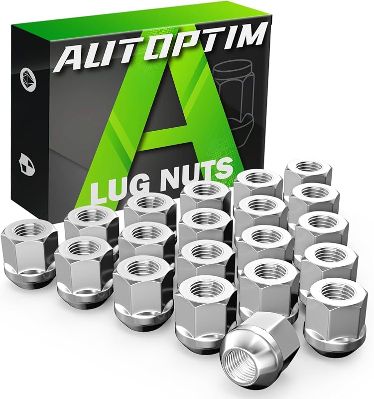 M14X1.5 Open End Lug Nuts - 20 Pcs Chrome Conical Seat Nuts | Replacement for Chevy Camaro Equinox Chrysler 300, Dodge Charger Durango Aftermarket Wheel Lug Nuts, 3/4"(19mm) Hex