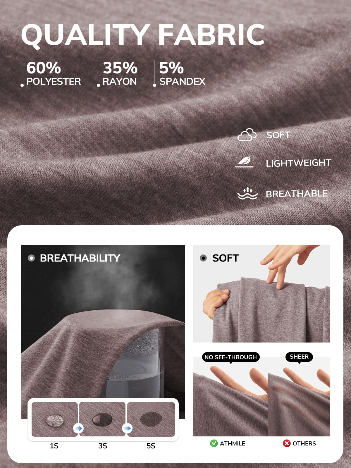 ATHMILE Womens T Shirts 2025 Short Sleeve V-Neck Shirts Cute Fit Summer Casual Tee Tops S-3XL Beach