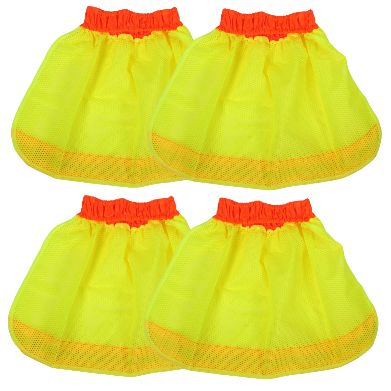 ARTIBETTER 12 STK Tuch volle Mesh-Mütze Sonnenschutz mit Halsausschnitt Mesh-Hals reflektierender Hutstreifen Helm reflektierender Mesh mit hoher Sichtbarkeit