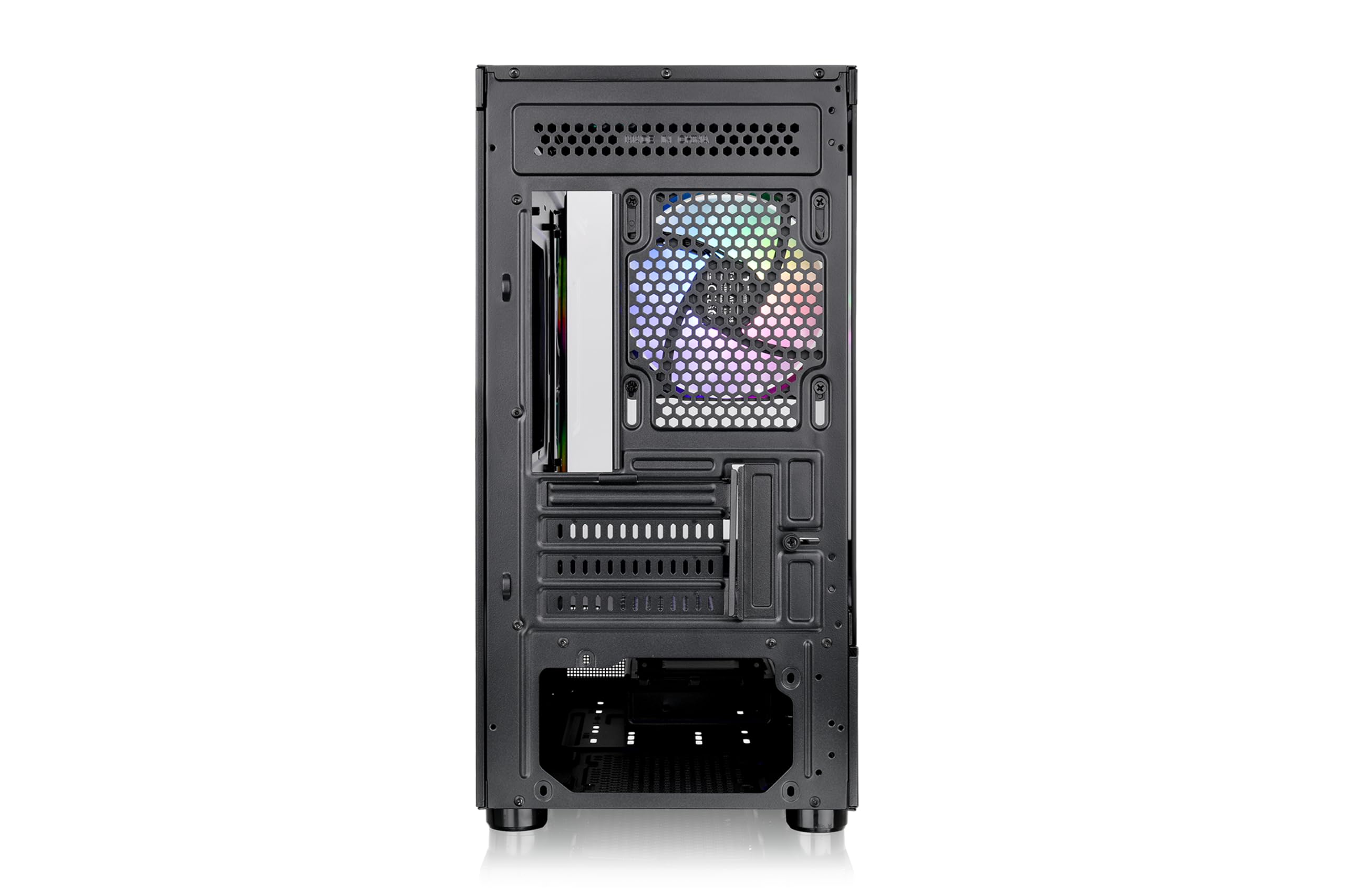 Thermaltake CA-1Z4-00M1WN-00 View 170 TG ARGB Case nero; 3 ventole ARGB da 120 mm incluse; supporta radiatori fino a 280 mm; pannello frontale e laterale in vetro temperato doppio