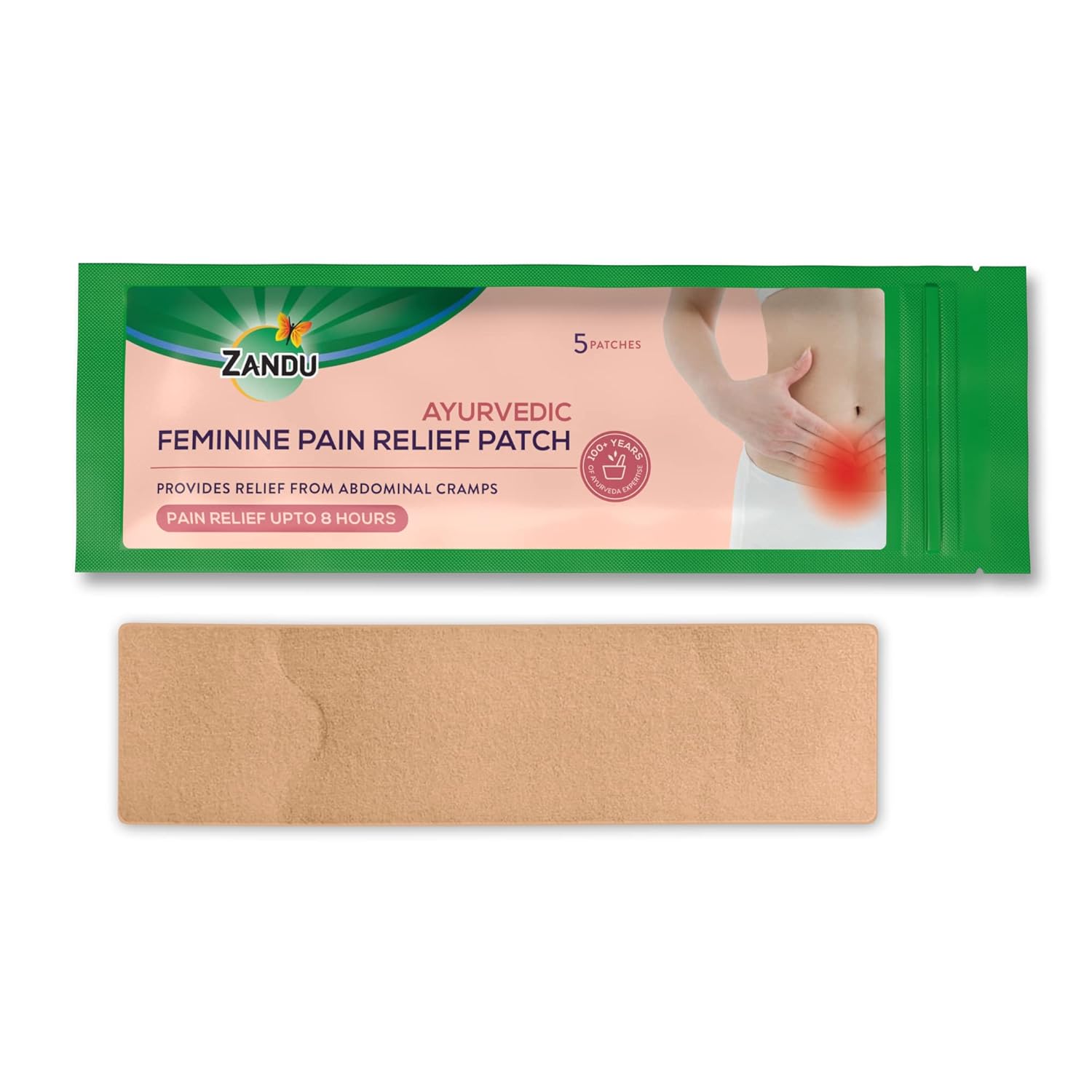 Zandu Ayurvedic Feminine Pain Relief Patch (Pack of 5 Patches) A