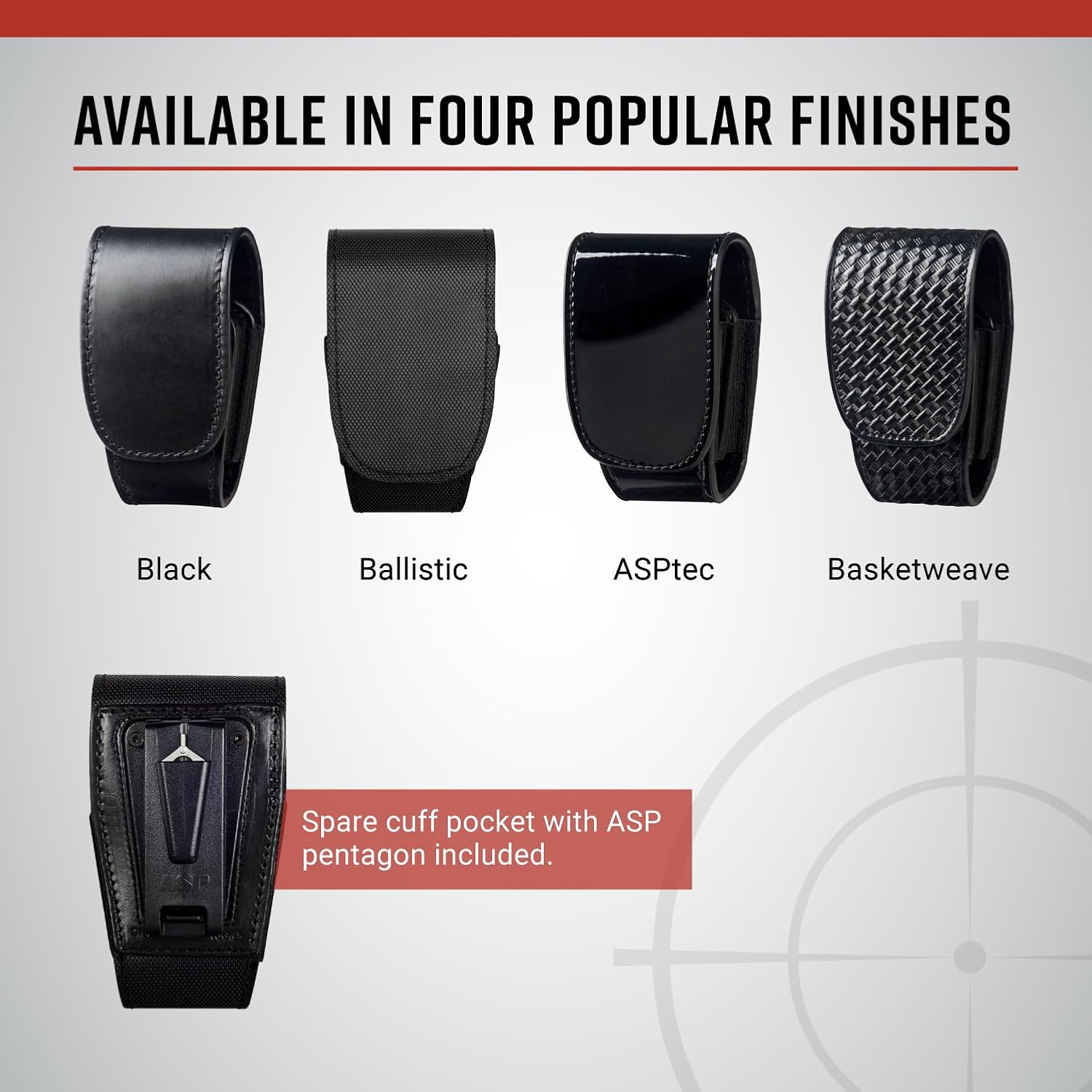 ASP Double Handcuff Case for ASP Handcuffs, Police Gear for Duty Belt, Law Enforcement Gear, Tactical and Personal Defense Equipment, Security Guard Equipment, Handcuff Case for Duty Belt