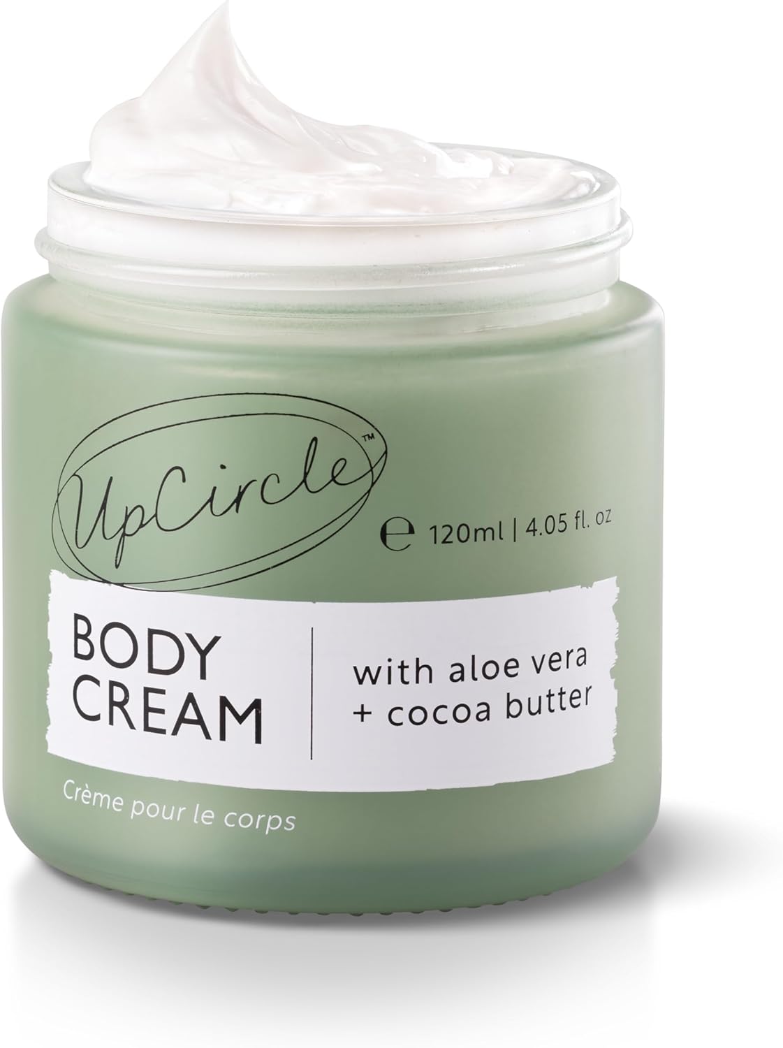 UpCircle Natural Body Cream – For Soothing + Protecting – Aloe Vera, Cocoa Butter and Linseed Oil – Natural, Vegan + Cruelty-Free