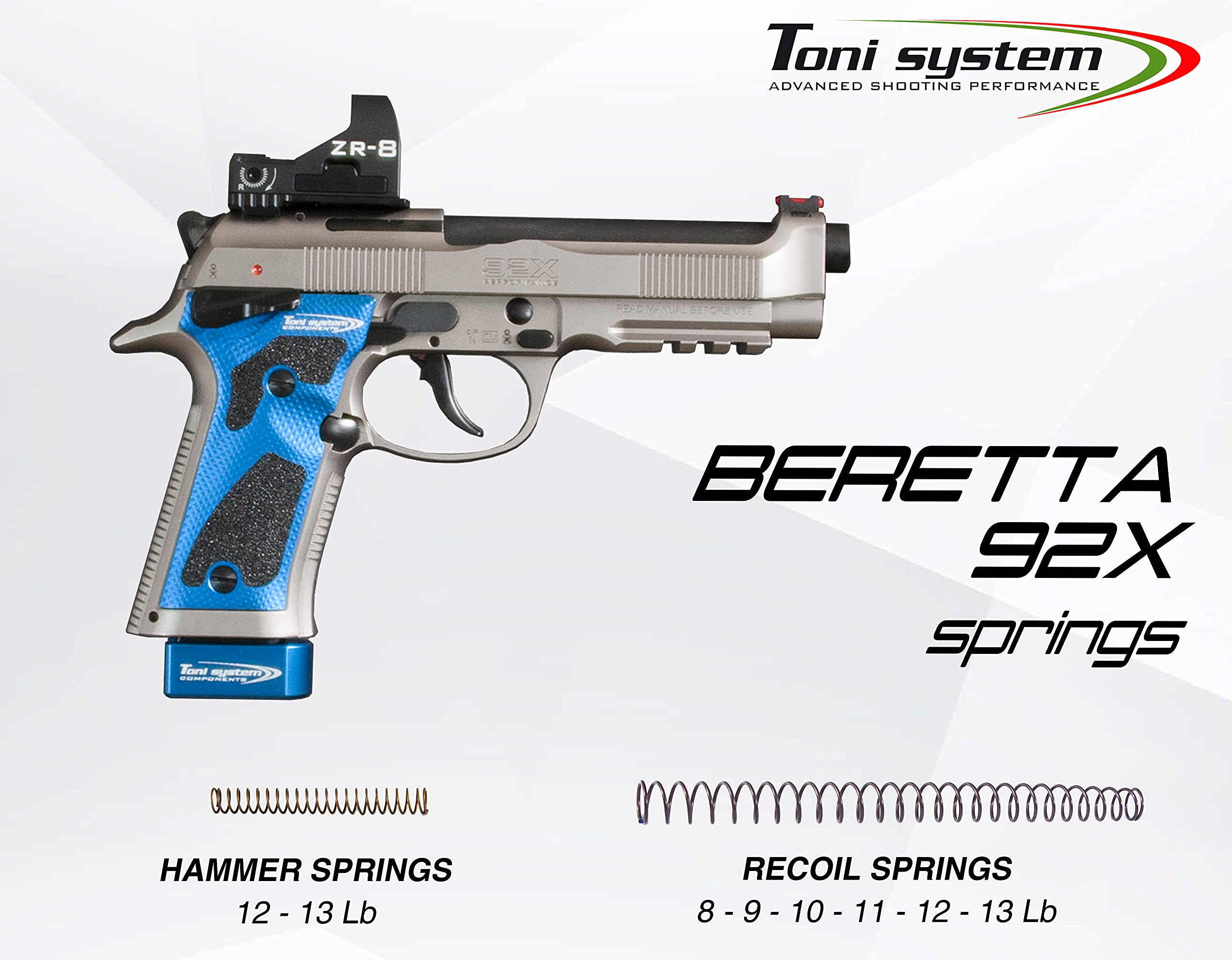 Art. GB92X Guancette 3D per Pistola Beretta 92x