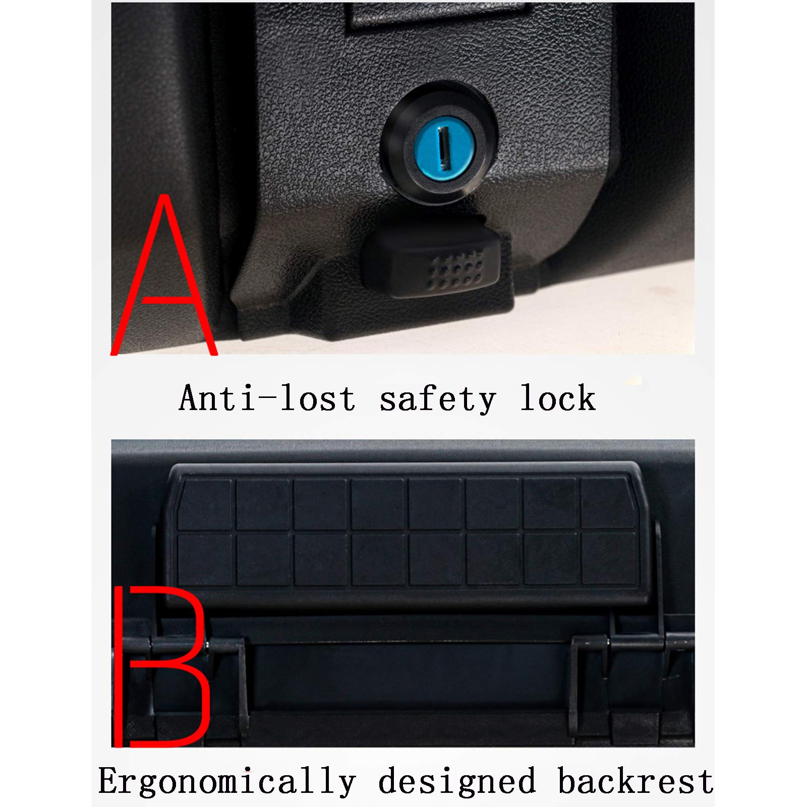 Amazon.com: ZXCASDF Motorcycle Trunk Top Lock Storage Carrier Case