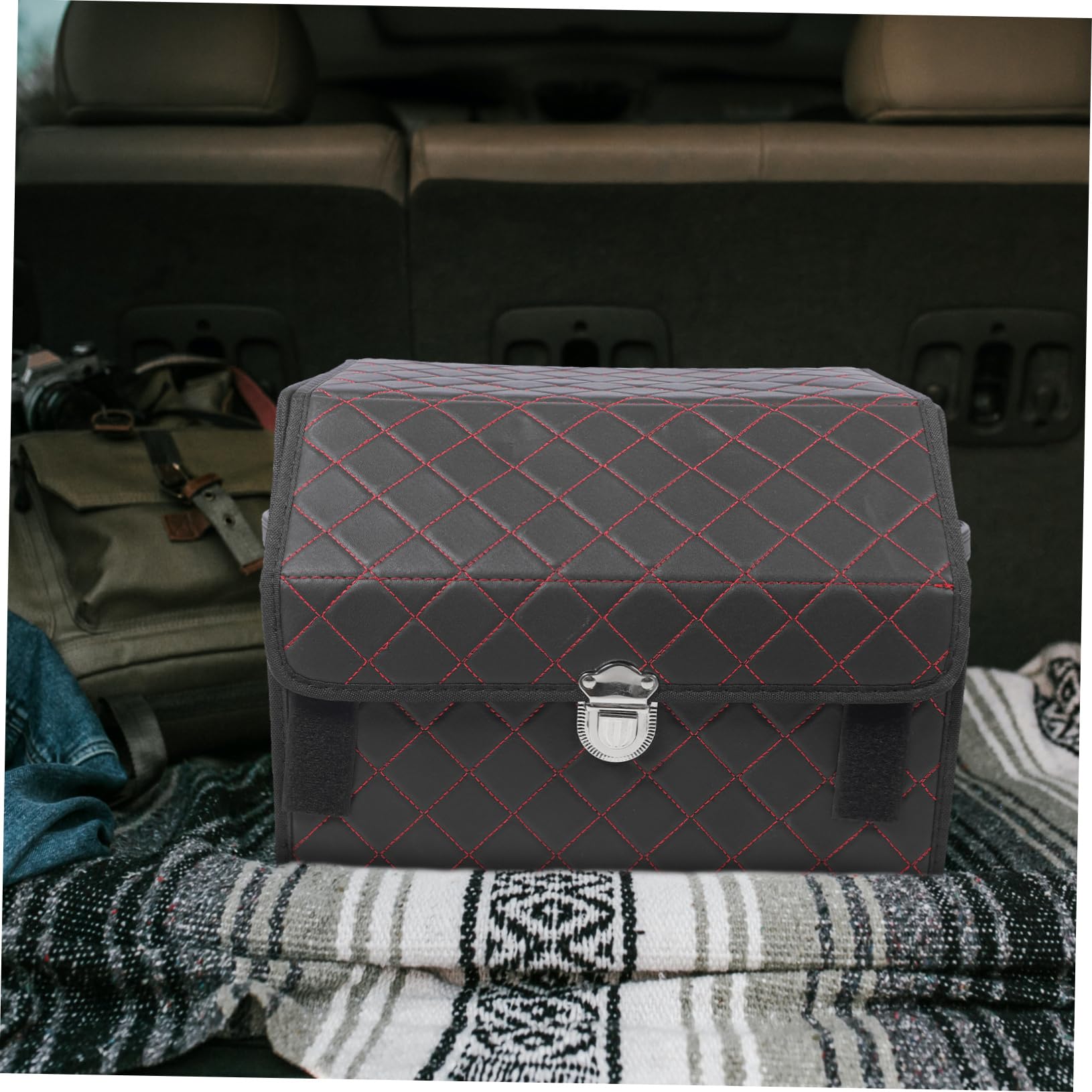 Alipis Organizer Per Bagagliaio Pelle Contenitore Pieghevole Per Suv Organizer Per Spesa Accessori Per Organizzazione Auto