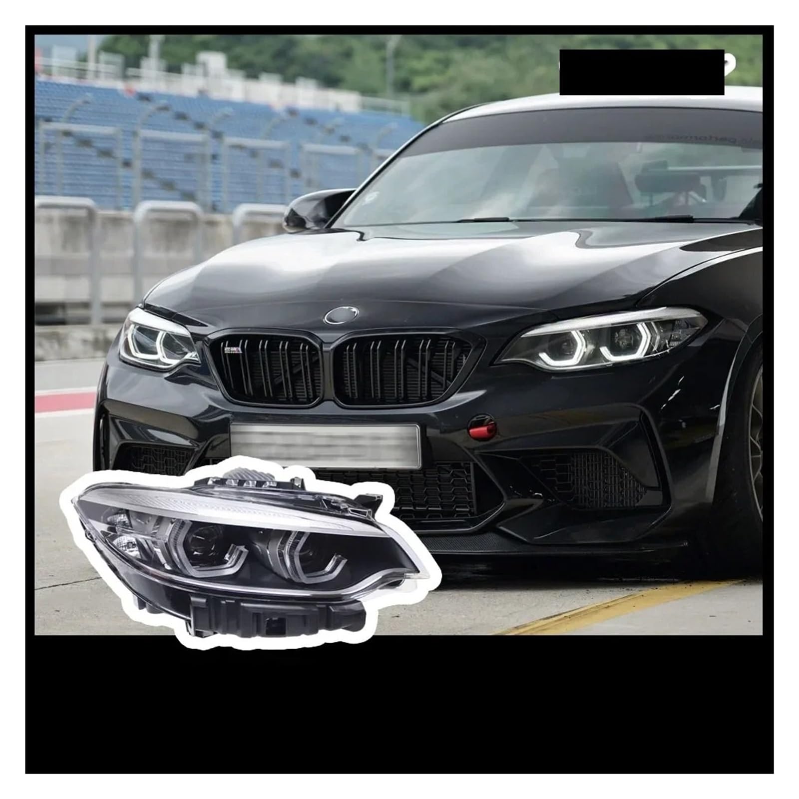 Gruppo Ottico per BMW Serie 2 F22 2014-2019, fari a proiettore, luci diurne, indicatori di direzione dinamici.