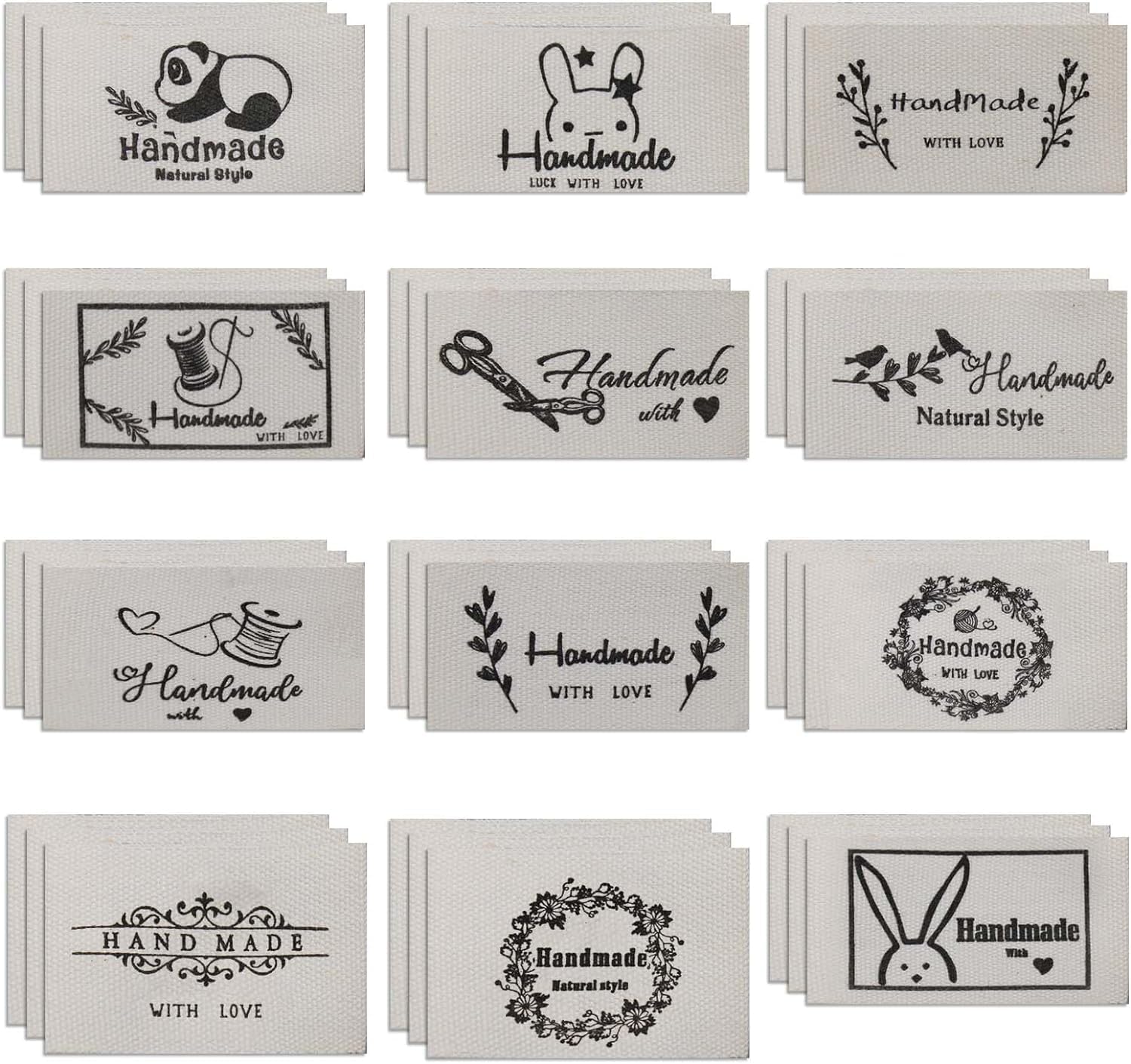 Amazon.co.jp: Liroyal ハンドメイド タグ (12スタイル 48個セット
