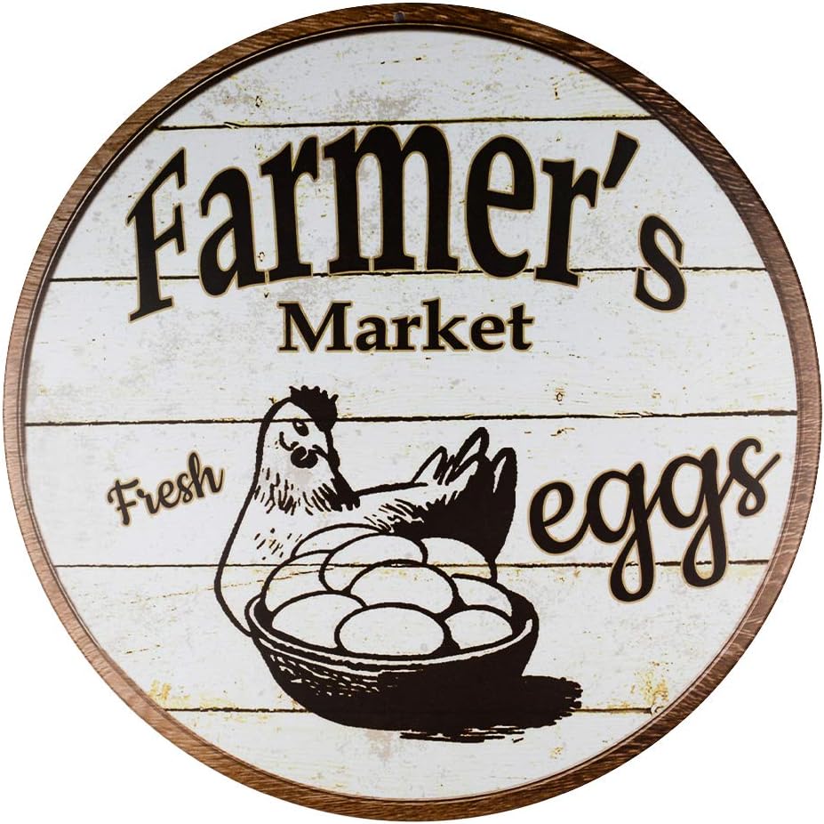 Farmers Market Eggs Sign
