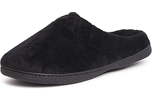 dearfoam Women's Indoor/Outdoor Memory Foam Darcy Microfiber Velour Clog, Wide Widths