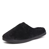 Dearfoams Women&apos;s Indoor&sol;Outdoor Memory Foam Darcy Microfiber Velour Clog&comma; Wide Widths Slipper&comma; Black&comma; 7-8