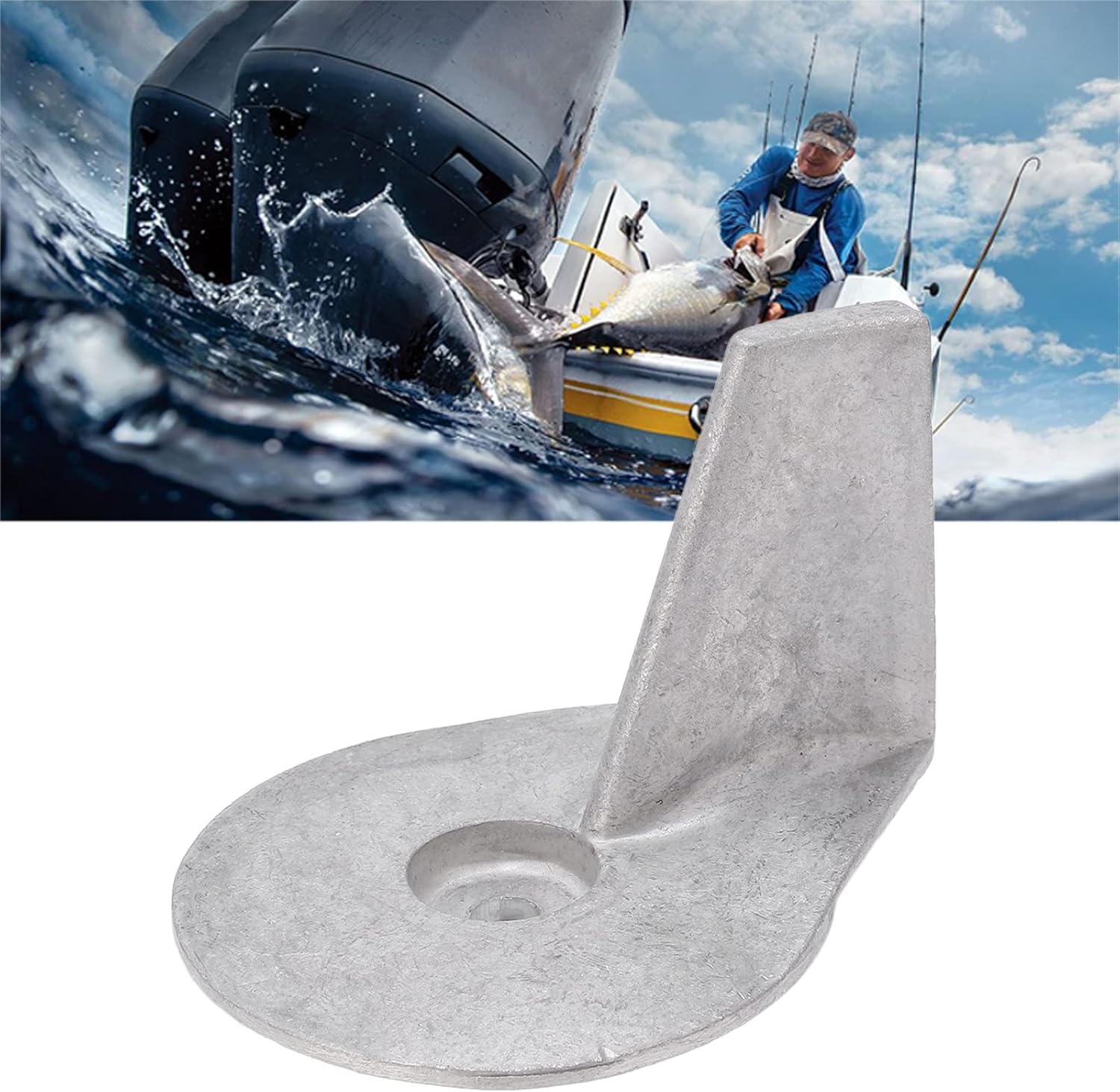 Boat Motor Trim Tab Anode Aluminum Alloy 822157T2