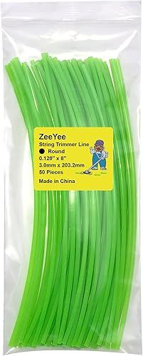 ZeeYee 50 piezas precortadas redondas de 0.120 pulgadas por 8 pulgadas de longitud