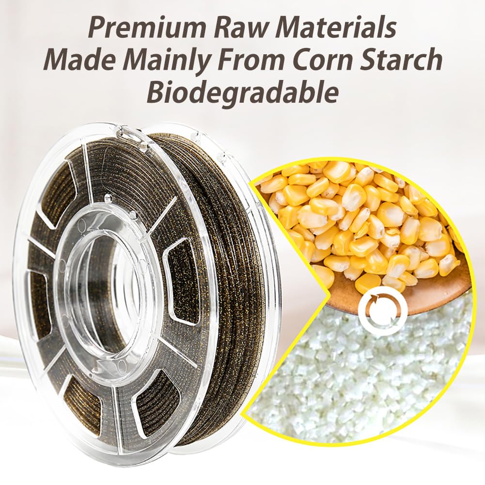Filamento De Impresora 3D PLA Con Purpurina 1,75mm(+/-0,05mm)|Filamento De Impresión 3D Con Superficie De Flash De Cielo Estrellado|Suministros De Impresión 3D 1 Kg/carrete,Green,PLA