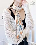 Hioyiwse Tête écharpe cheveux cou écharpes pour les femmes sac de chasse écharphes pour sacs à main silky long mince satin headscarf mode