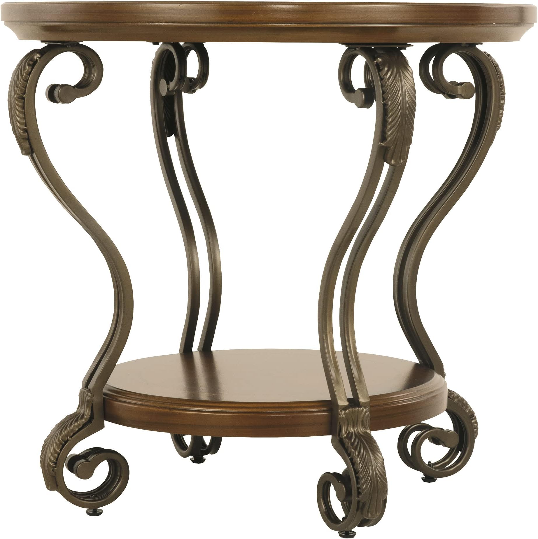 Signature Design by Ashley - Nestor Traditional End Table, Medium Brown