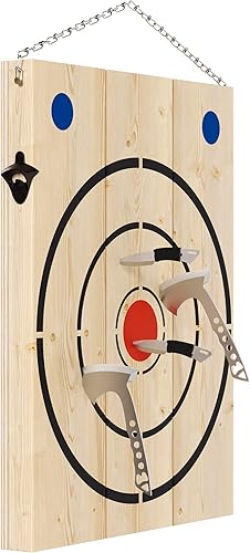 Miniatura 6 de Crown Display Tabla de tiro de hacha para juego de lanzamiento de hacha I Objetivos de disparo de madera para lanzar cuchillos, lanzar hachas y