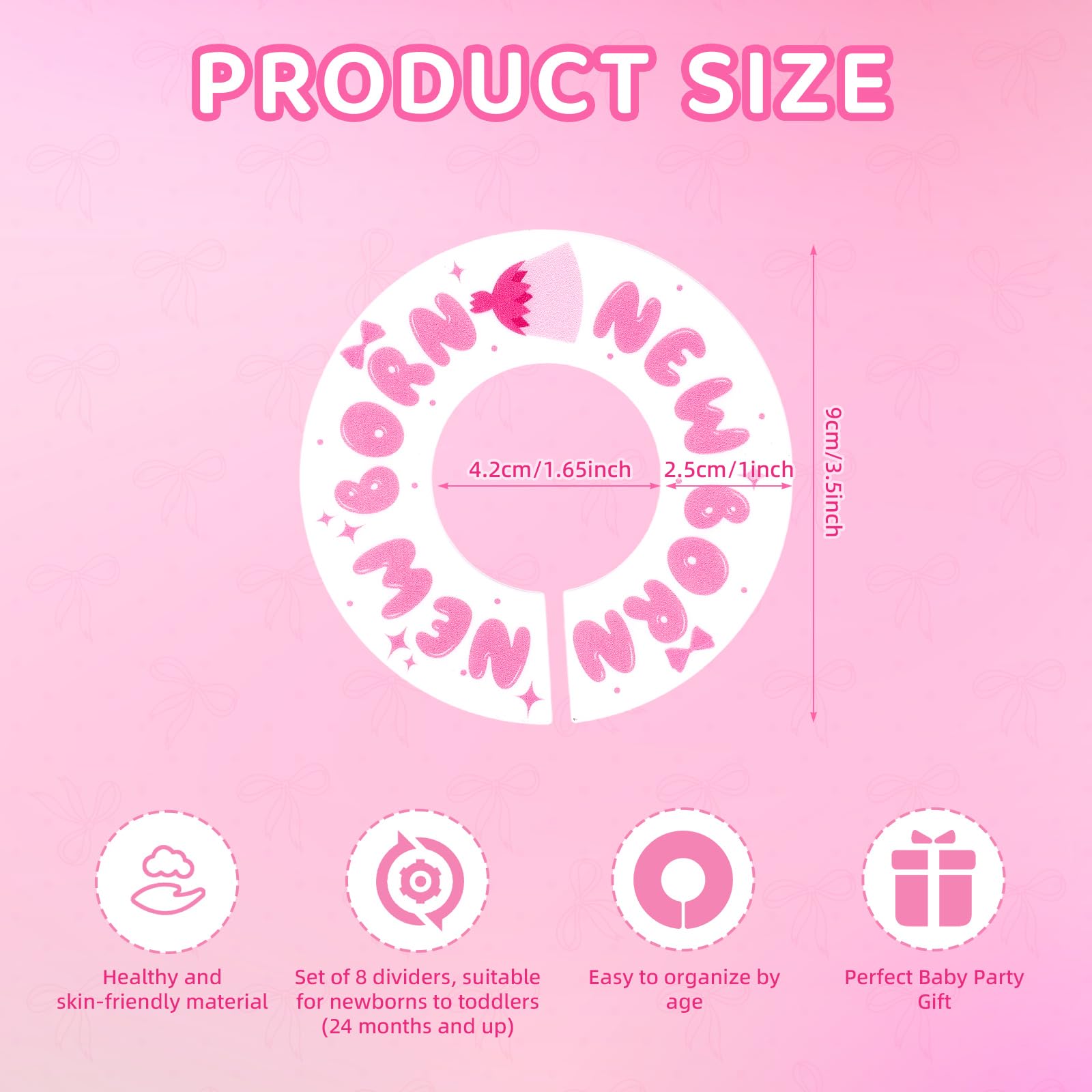 Bow-Style Baby Wardrobe Dividers - Image 2
