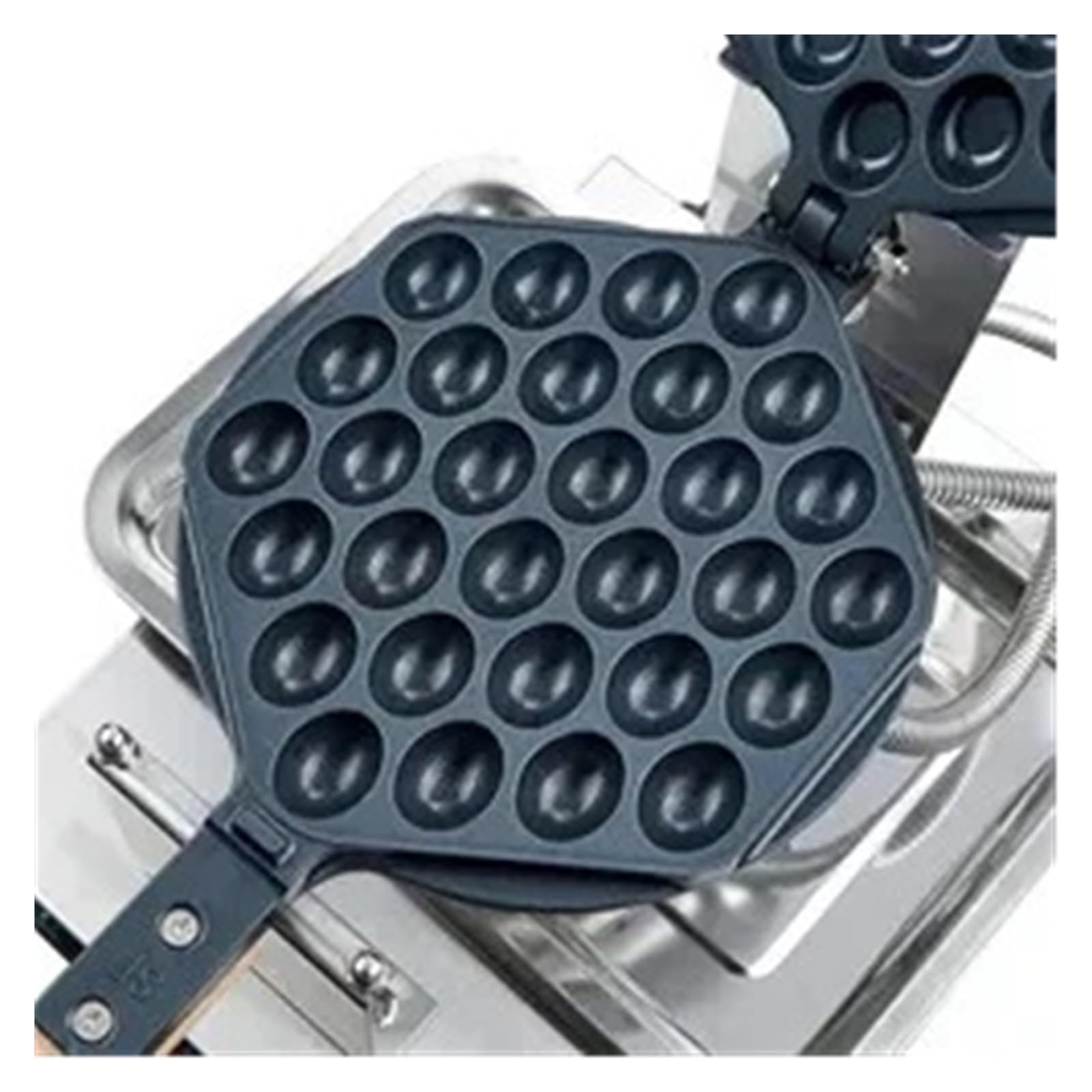 Macchina For Waffle A Bolle Rotante Elettrica Antiaderente Commerciale For La Cottura Di All'uovo Distribuzione Uniforme Del Calore