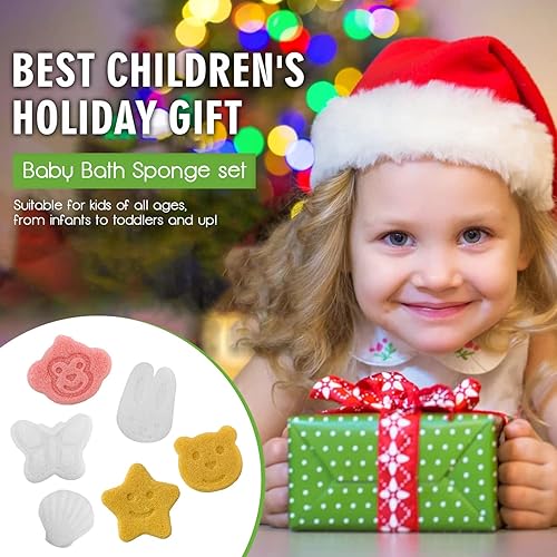 Miniatura 2 de Konjac - Juego de 6 esponjas de baño faciales Konjak orgánicas naturales para cuerpo, cara, limpieza suave y exfoliante con cuerda, para todo tipo