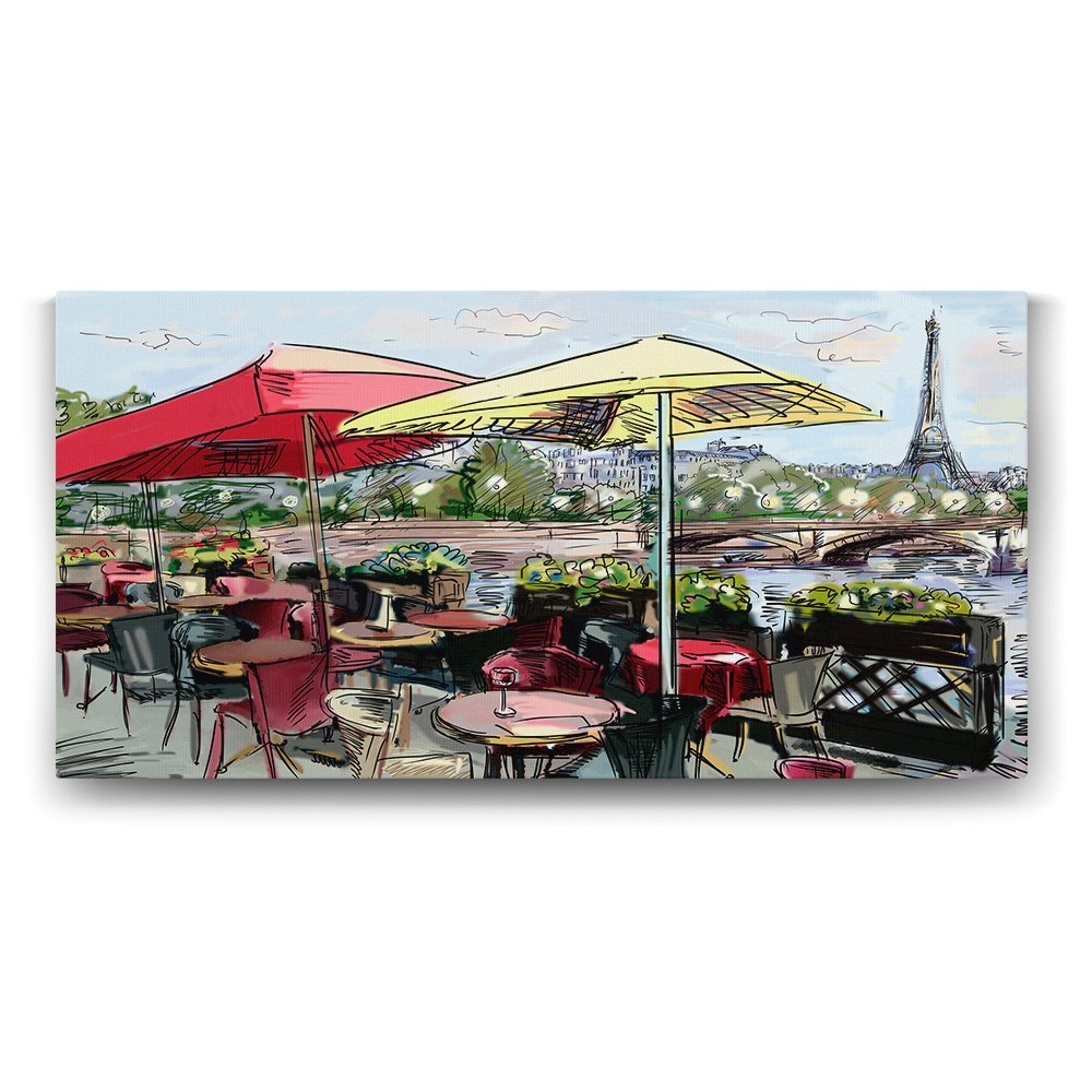Eyfel Cafe Tablosu - 160x80cm