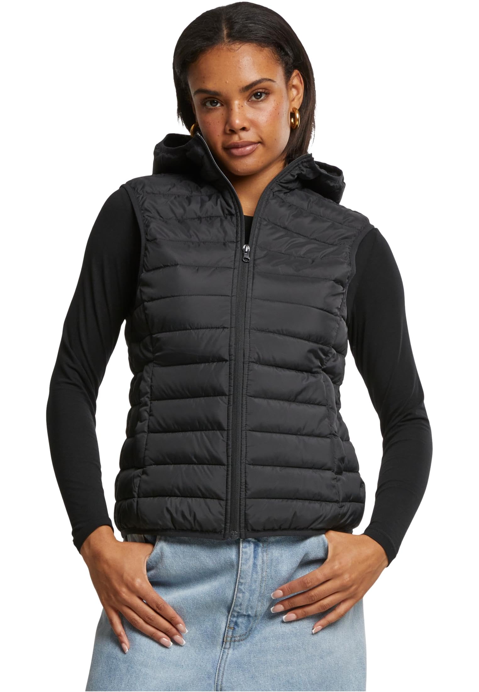 Chalecos Urban Classics mujeres ropa de abrigo sin mangas acolchada ligera 8