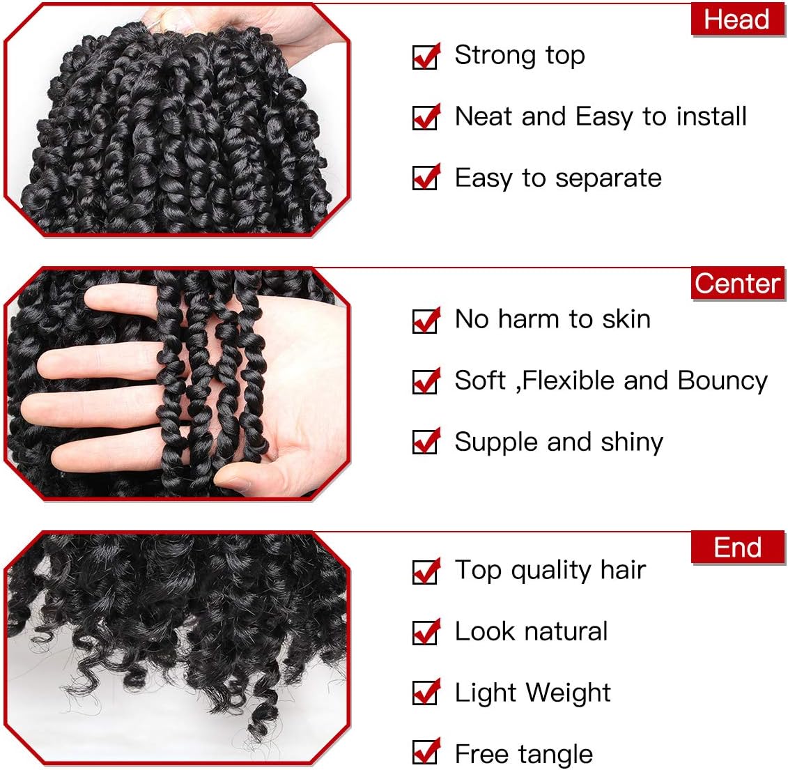 Xtrend 12 inch Short Pre Twisted Passion Twist Hair - Image 5