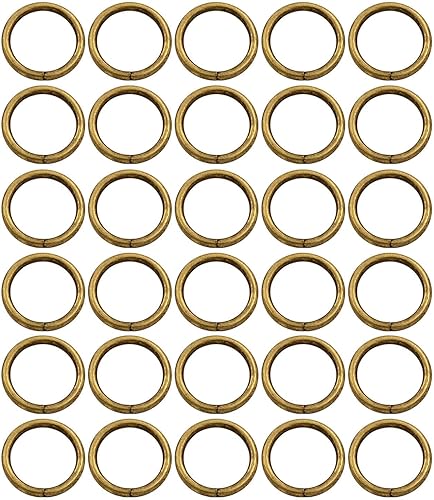 BIKICOCO 1 '' Metal O-Ring Buckle Connector Round Loops no soldados con autógena para bolsos Webbing Monedero y correas de cinturón
