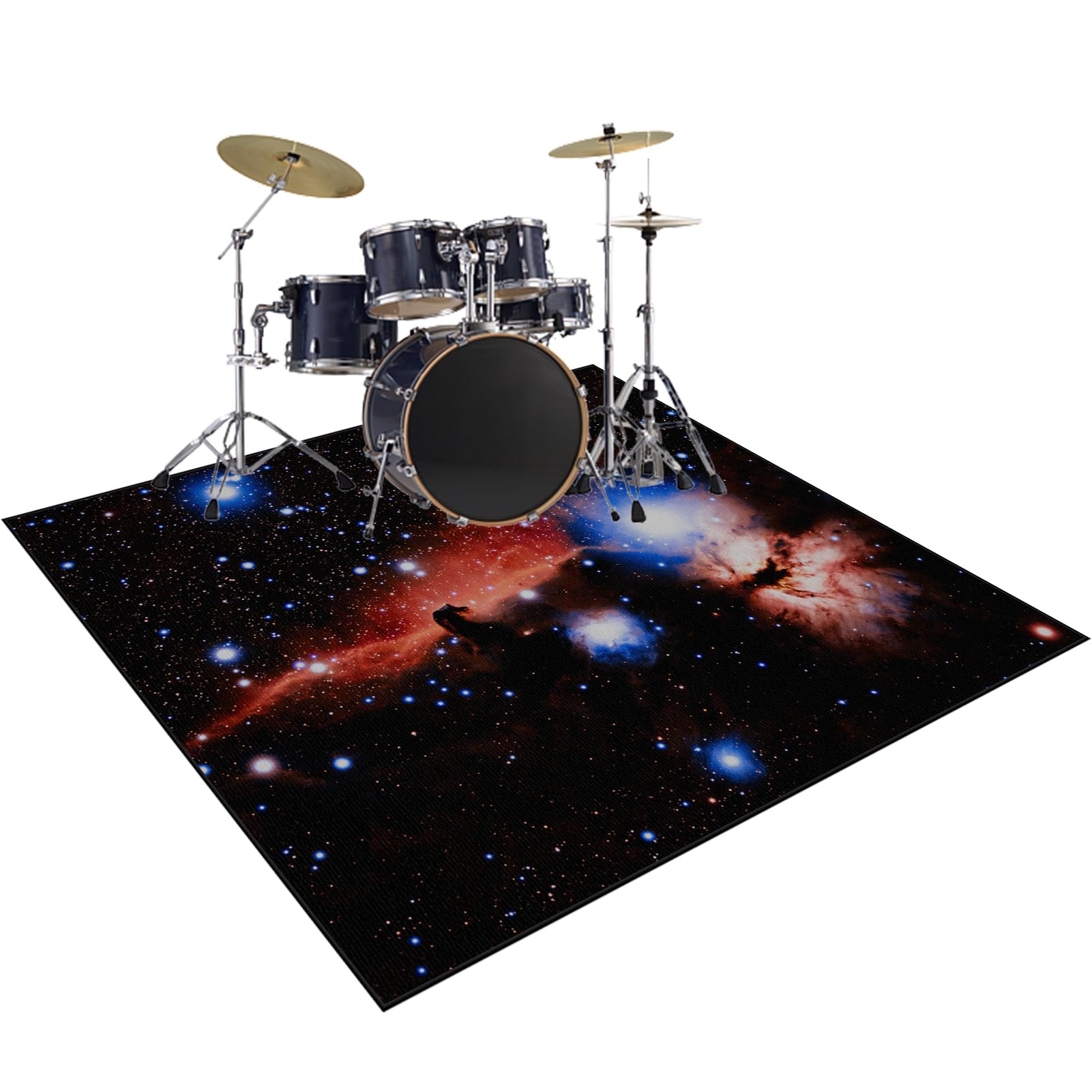 Dywaniki akustyczne, mata z baterią elektroniczną, 160 x 100 cm dźwiękoszczelna mata, mata bębnowa do pudełka na baterie akustyczne bębny i instrumenty muzyczne dźwiękoszczelny koc bębnowy