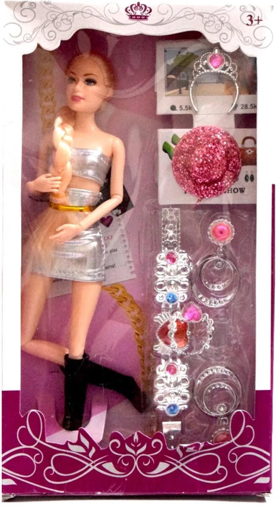 Kiddie castle Doll Set for Girls with Accessories for Girls, Doll for Baby Girls, Doll Set, Toys for Kids, (Random Colors & Design Shipped) (B0DBGFH7FG) Amazon Price History, Amazon Price Tracker