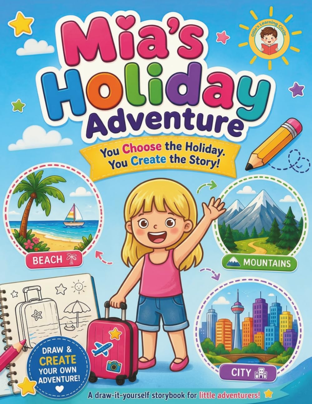 Mia's Holiday Adventure: A Draw-It-Yourself Story for Creative Kids