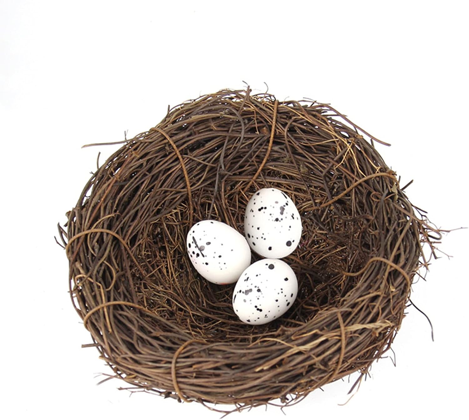 COISADEPET Two Pets Natural Environmental Protection Handmade Rattan Bird Nest (12cm / 4.72 inchs) : Pet Supplies