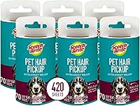 Vista 10 de Scotch-Brite Rodillo de Pelusa para Pelo de Mascotas Extra Adhesivo 6 Rodillos 600 Hojas