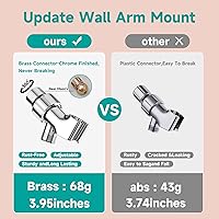 Vista 8 de 6“ Filtered Shower Head with Handheld, 6 Modes High Pressure Shower Head with Filter for Hard Water, Detachable Showerhead with Stainless Steel Hose