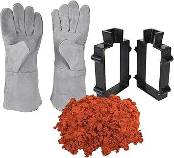 Sand Casting Set 10 Lbs Petrobond Quick Cast Sand Casting Clay Cast Iron Mold Flask Frame Safety Gloves Melt Pour Precious Metals