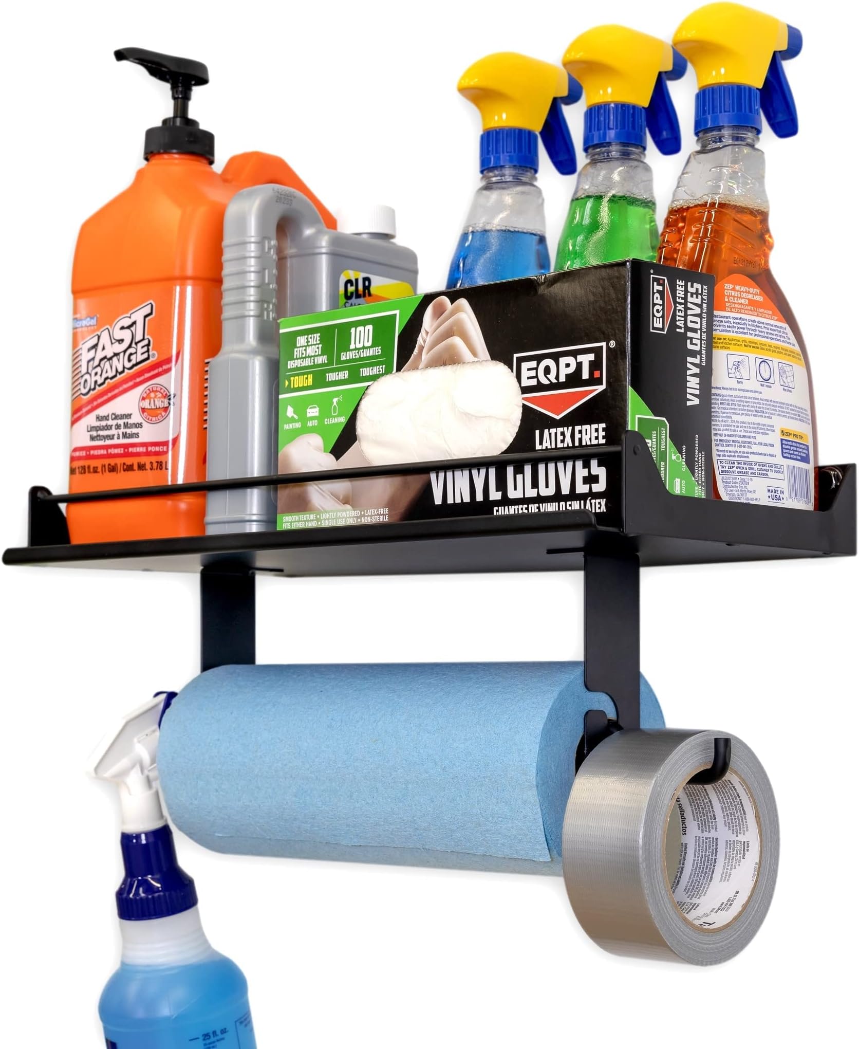 LarryB's 12 Can Spray Paint or Lube Can Wall Mount Storage Holder Rack Automotive