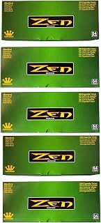 Zen Menthol King Empty Cigarette Tubes 1000ct Bulk Carton - 5 Boxes of 200 High-Quality RYO Tubes