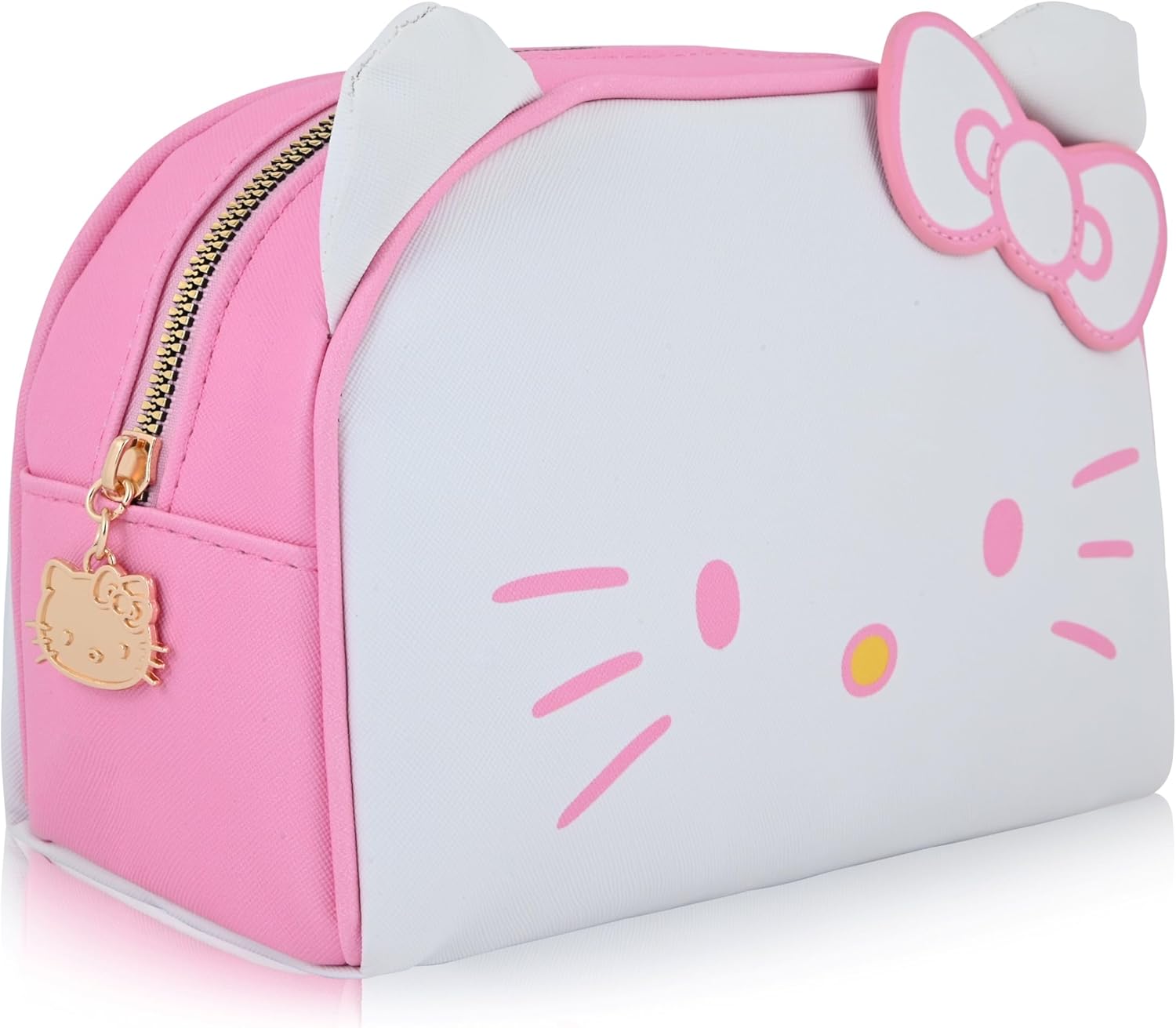 Sanrio Hello Kitty Makeup Bag for Women | Hello Kitty PU Leather Travel Toiletry Bag for Women | Make Up Travel Bag Cosmetic Bag Makeup Pouch