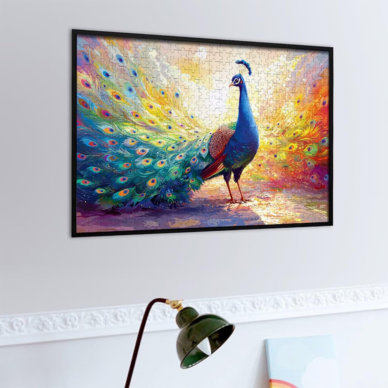 1500 Pezzi di Puzzle, pavone1500 Pezzi di Puzzle per Adulti, Regalo di Anniversario, Regalo di Natale, Decorazione Della Casa, Prevenzione Della Degenerazione Cerebrale Negli Anziani v-517