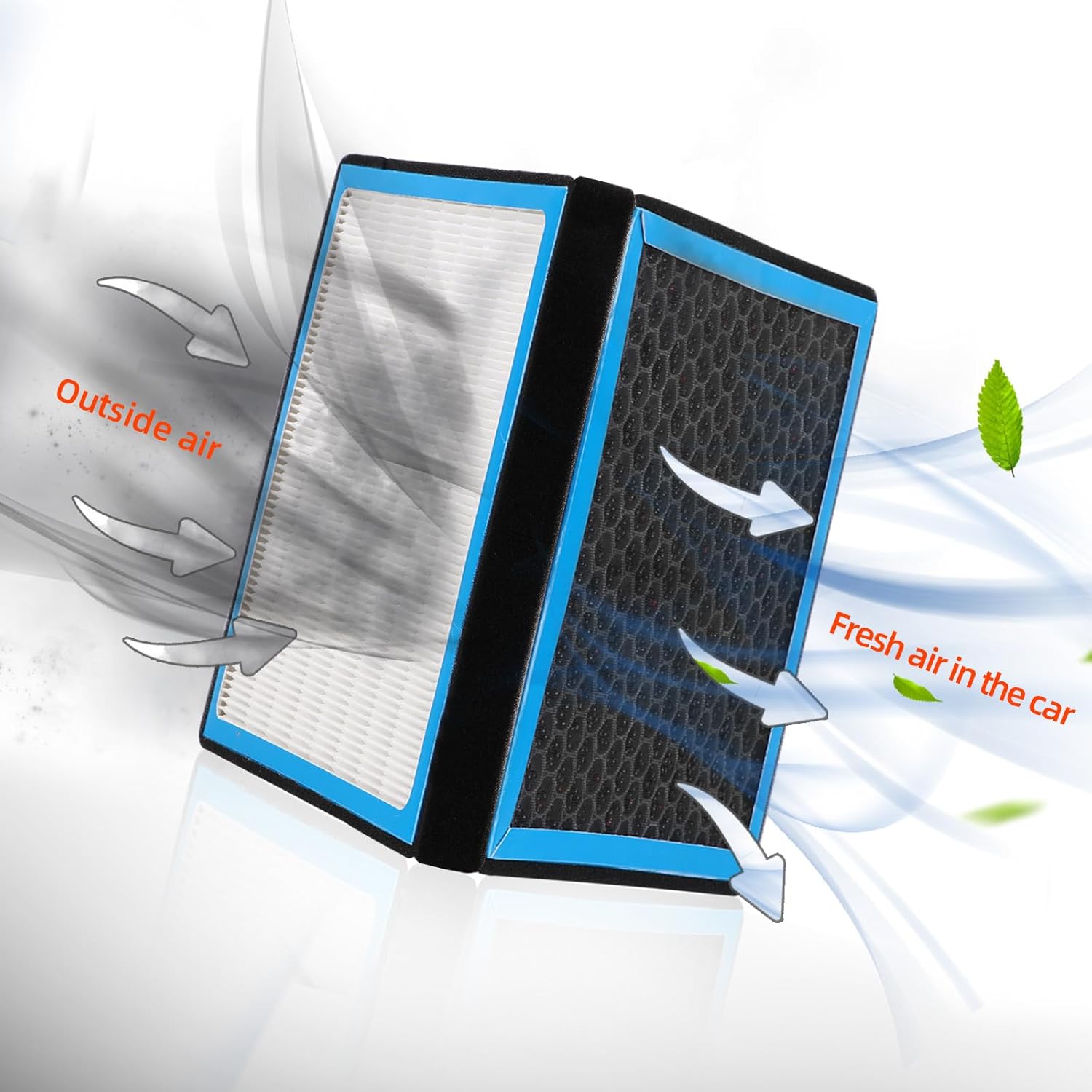 CF10135 Cabin Air Filter with Activated Carbon Compatible with Honda Civic 2001-2005,CR-V 02-06,Element 03-11,Acura RSX 2002-2006,EL 04-05.