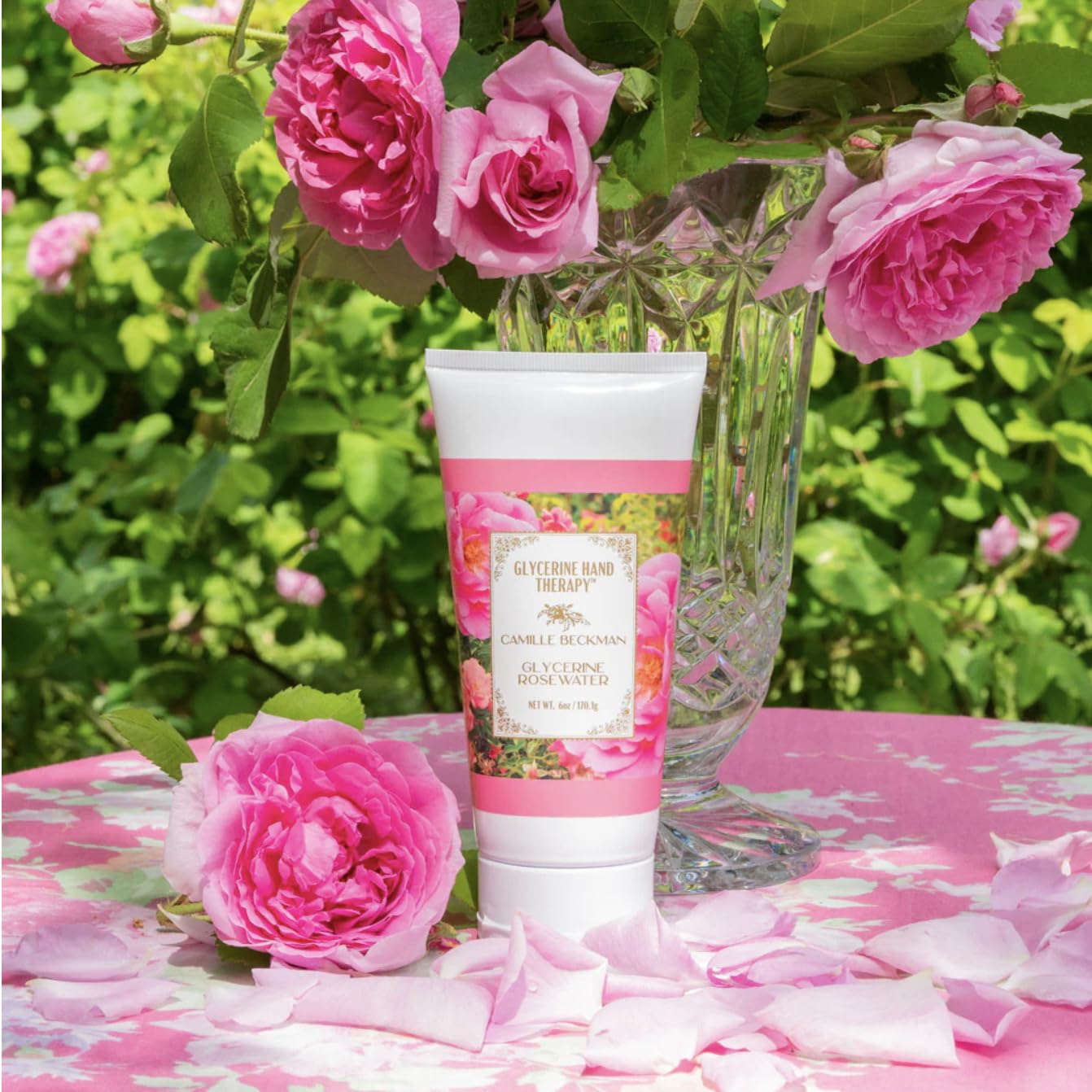 Camille Beckman Glycerine Hand Therapy Cream 6 oz - Glycerine Rosewater Scent by Camille Beckman