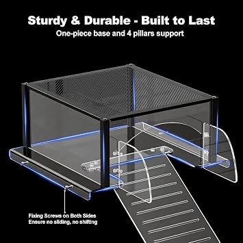 Turtle Basking Platform Extra Large for 17-19in Wide 40 Breeder 75 Gal Tank