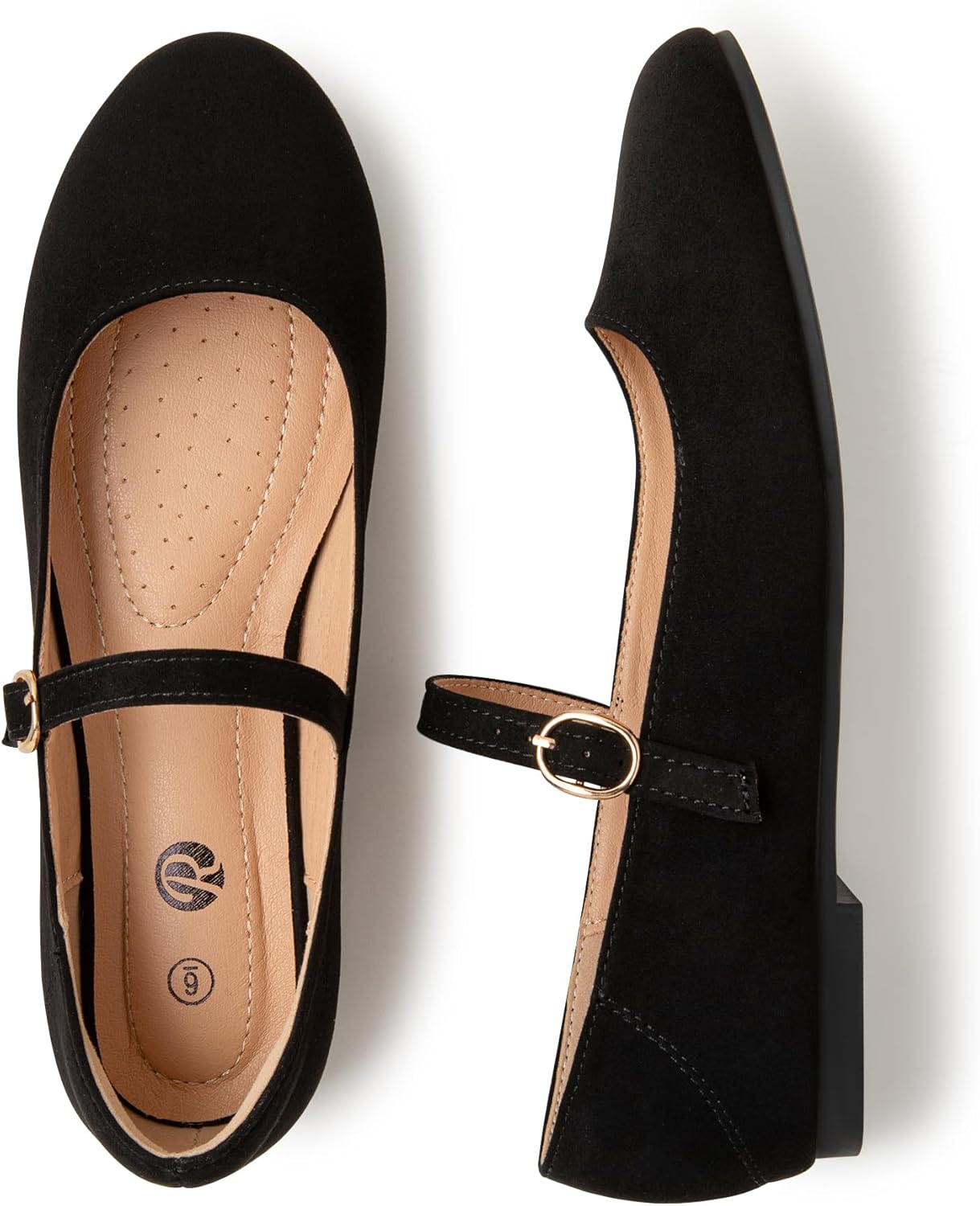 Rekayla Flats for Women Mary Jane Shoes Women Round Toe Ballet Flats with Buckle Strap Comfortable Dress Shoes for Work Casual Daily Wear - Image 6