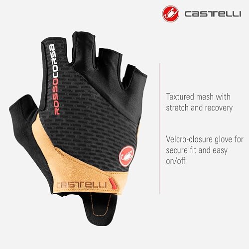 Miniatura 2 de Castelli Guantes Rosso Corsa Pro V para hombre para ciclismo de carretera y grava l