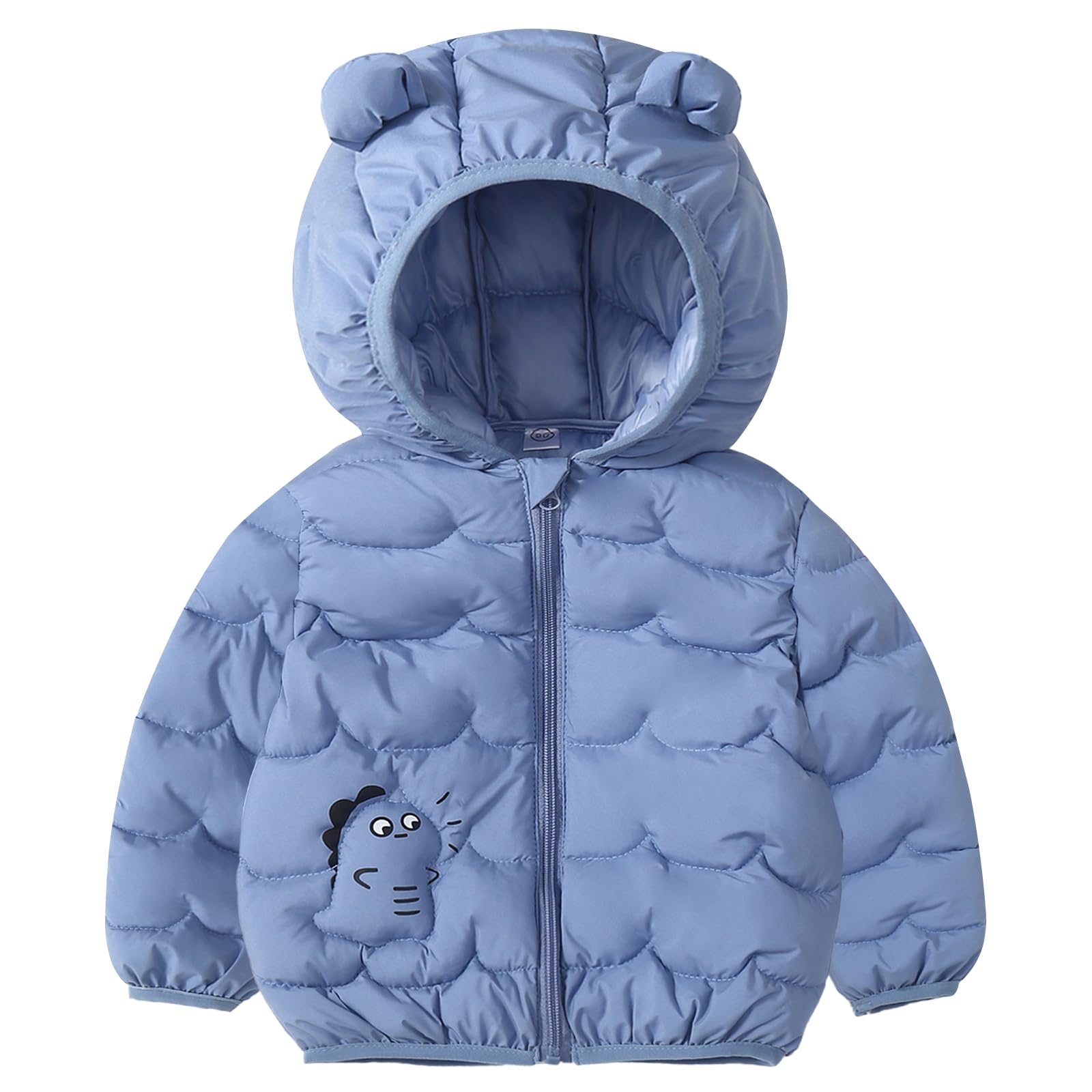 DivingBirds Süßer Winterjacke Kleinkind Jungen Mädchen, Dicker Steppmantel für Unisex Kinder, Langarm Wintermantel Junge, 1-6 Jahre