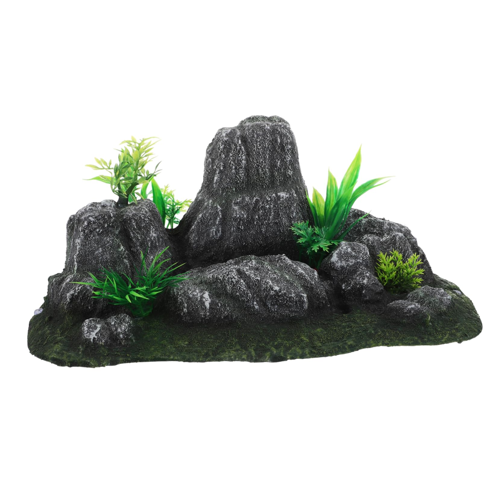 SUPVOX Aquarium Hiding Cave Miniature Mountain Figurines Fake Stone Fish Tank Decor